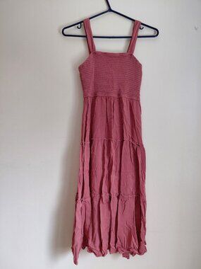Pink Summer Straps Dress